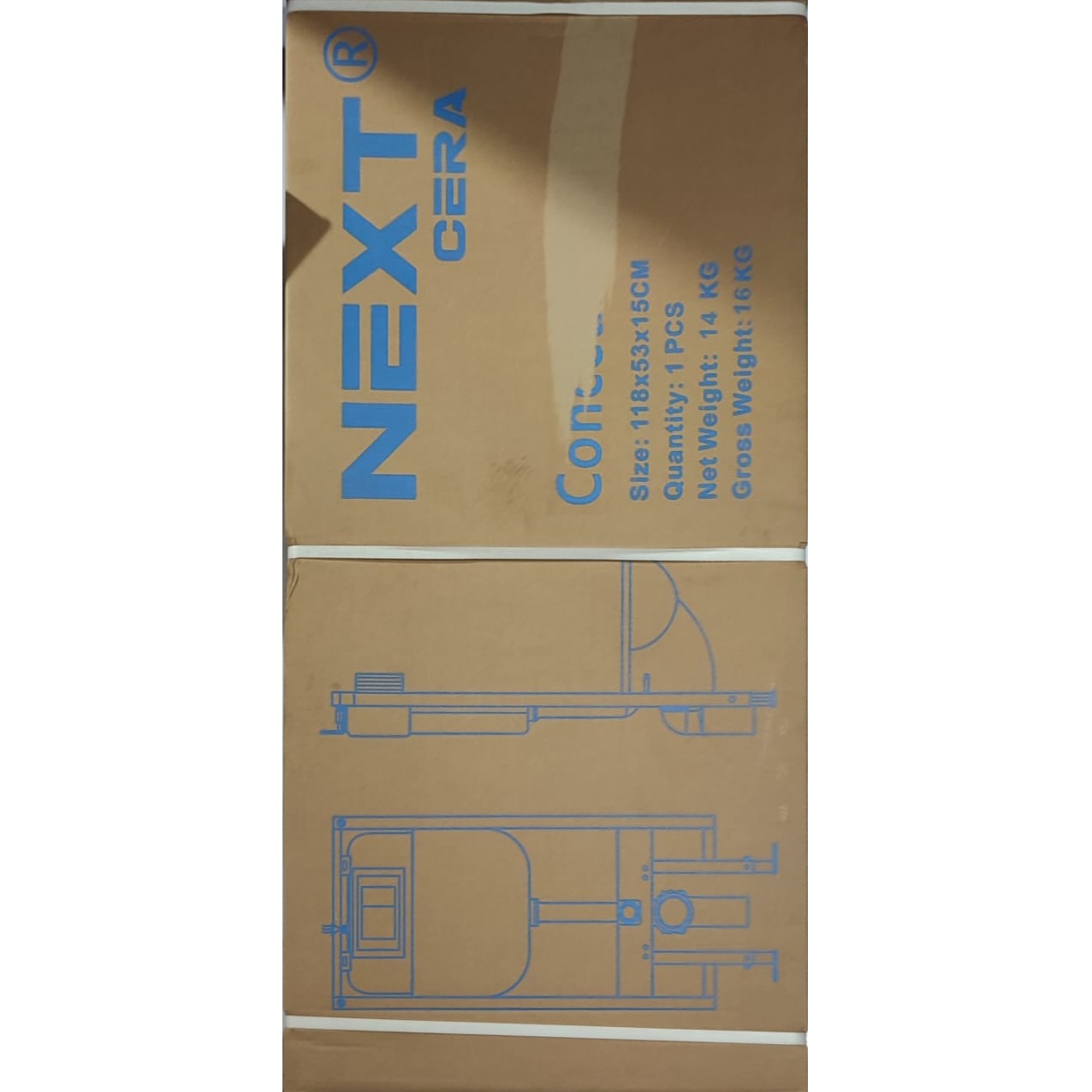 CONCEALED TANK FULL FRAME NEXT CERA BLACK